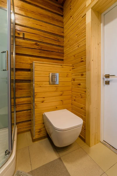 Interior moderno de ducha y WC combinados . — Foto de Stock