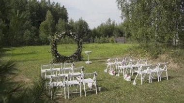 Düğün kaydı için güzel bir dekor..