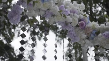 Düğün kaydı için güzel bir dekor..