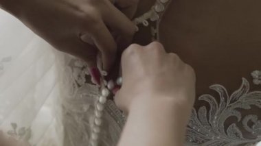 Gelin düğümlü gelinliği. Mutlu düğün günleri..