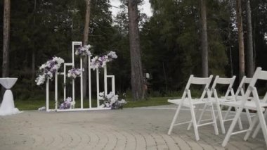 Düğün kaydı için güzel bir dekor..