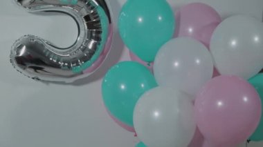 Balloons with the number twenty five. Birthday.