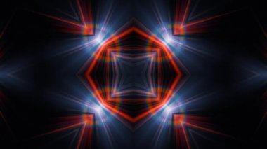 Hareket eden doğrusal parlamalar. 4K soyut arkaplan.