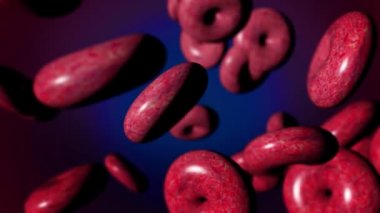 Coronavirus kan hücrelerini enfekte etti. Coronavirüs salgını.