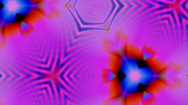 Zářící rotující kaleidoskop pozadí. Pohybová grafika trendu 4K. — Stock video