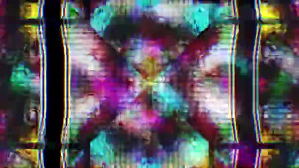 Kaléidoscope en mouvement. Graphiques de mouvement 4K . — Video