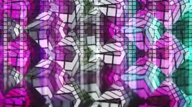 Kaleydoskop hareket ediyor. 4K hareket grafikleri.