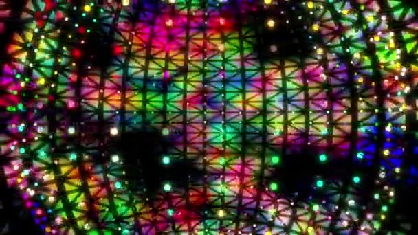 Fond abstrait fait de particules. Graphiques de mouvement 4K . — Video