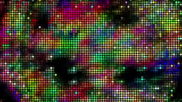 Kolor tła pikseli. Grafika ruchu 4K. — Wideo stockowe