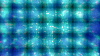 Parçacıklar rastgele hareket eder. Parçacık parıltısı. 4K hareket grafikleri.