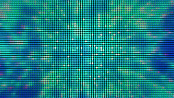 Частицы движутся случайным образом. Свечение частиц. Графика движения 4K . — стоковое видео