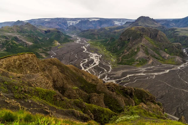 Vista sobre o Thorsmoerk — Fotografia de Stock