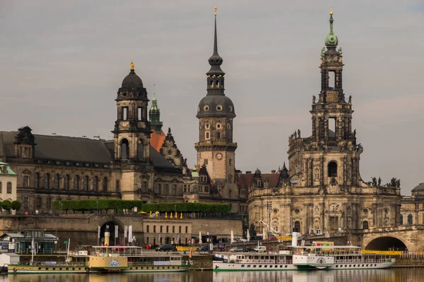 Utsikt mot Dresden Oldtown — Stockfoto