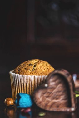 Koyu çikolata fasulye ile gluten ücretsiz kek.