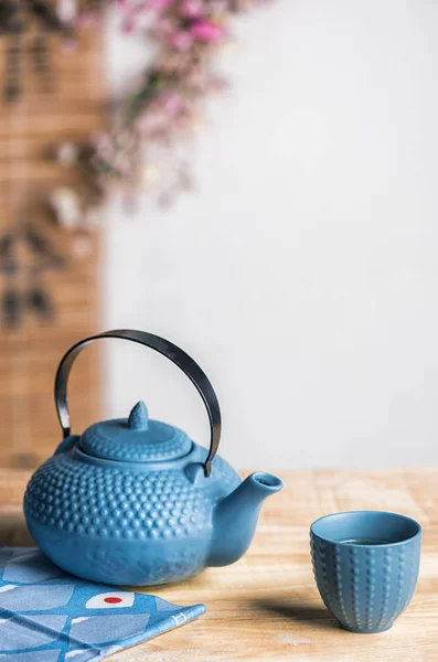 Tea time zen way, asian aesthetics. — Stock Photo, Image