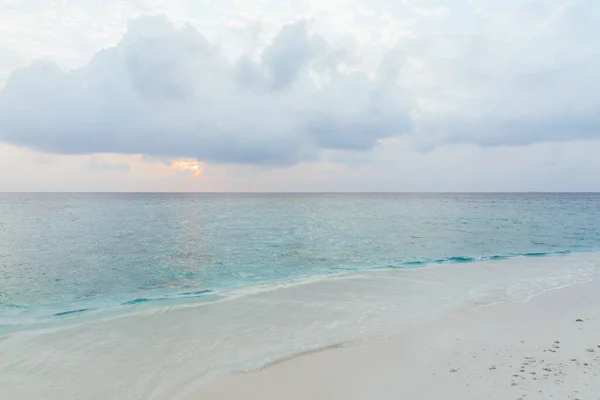 Coucher Soleil Pastel Aux Maldives — Photo