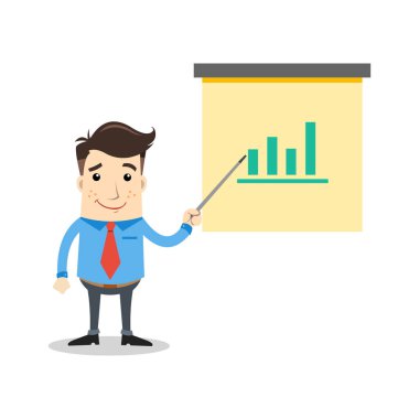 iş adamı ile istatistik
