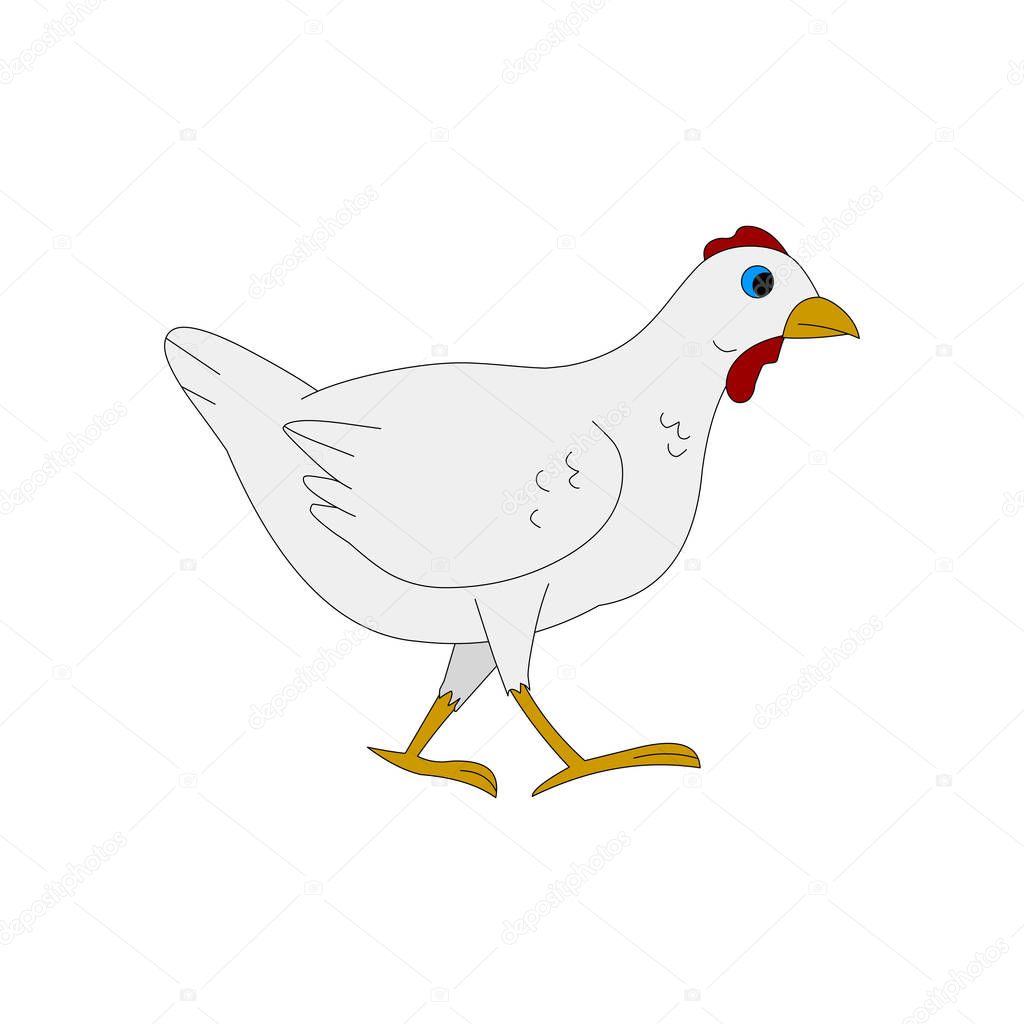 Big Chicken Illustration With Color Premium Vector In Adobe Illustrator Ai Ai Format Encapsulated Postscript Eps Eps Format