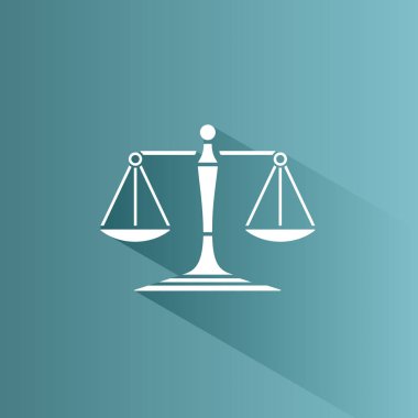 Gölge ile Adalet ölçekler simgesi 