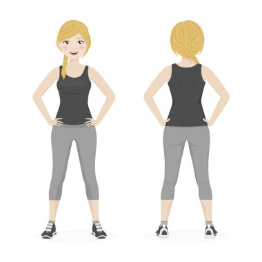 Sarışın kadın spor oynarken 