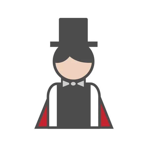 Magician avatar icon — Stock Vector
