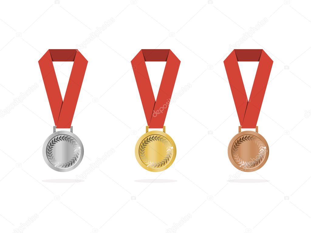 Sports medals with shade 