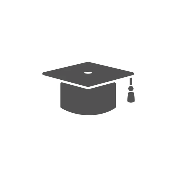 Mortarboard ikon a diplomás — Stock Vector