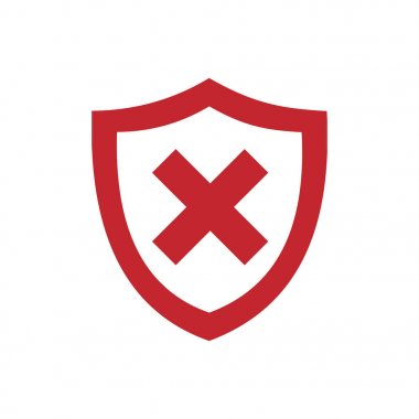 Kırmızı korumasız kalkan kutsal kişilerin resmi 