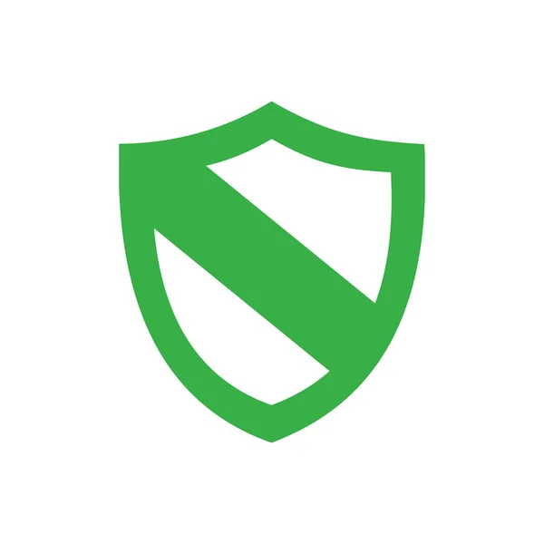 Icono de escudo de protección con sombra — Vector de stock