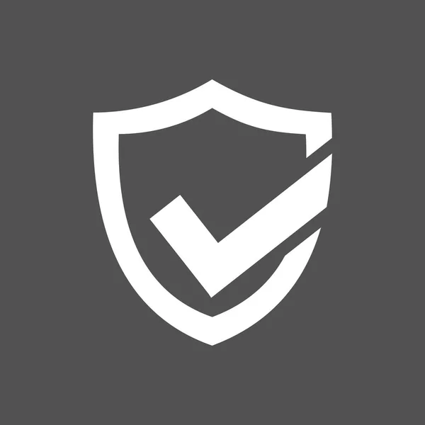 Icono de escudo de protección activa — Vector de stock