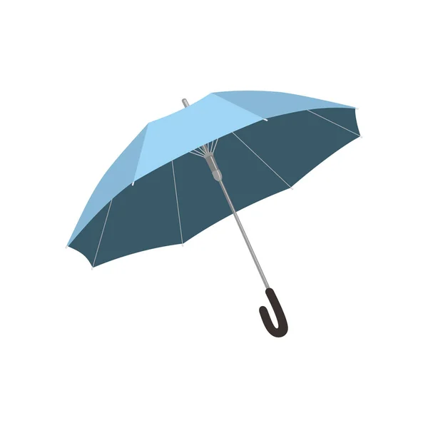Guarda-chuva azul isolado aberto —  Vetores de Stock