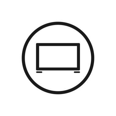 Beyaz bir arka plan Photocall simgesi. Vektör çizim