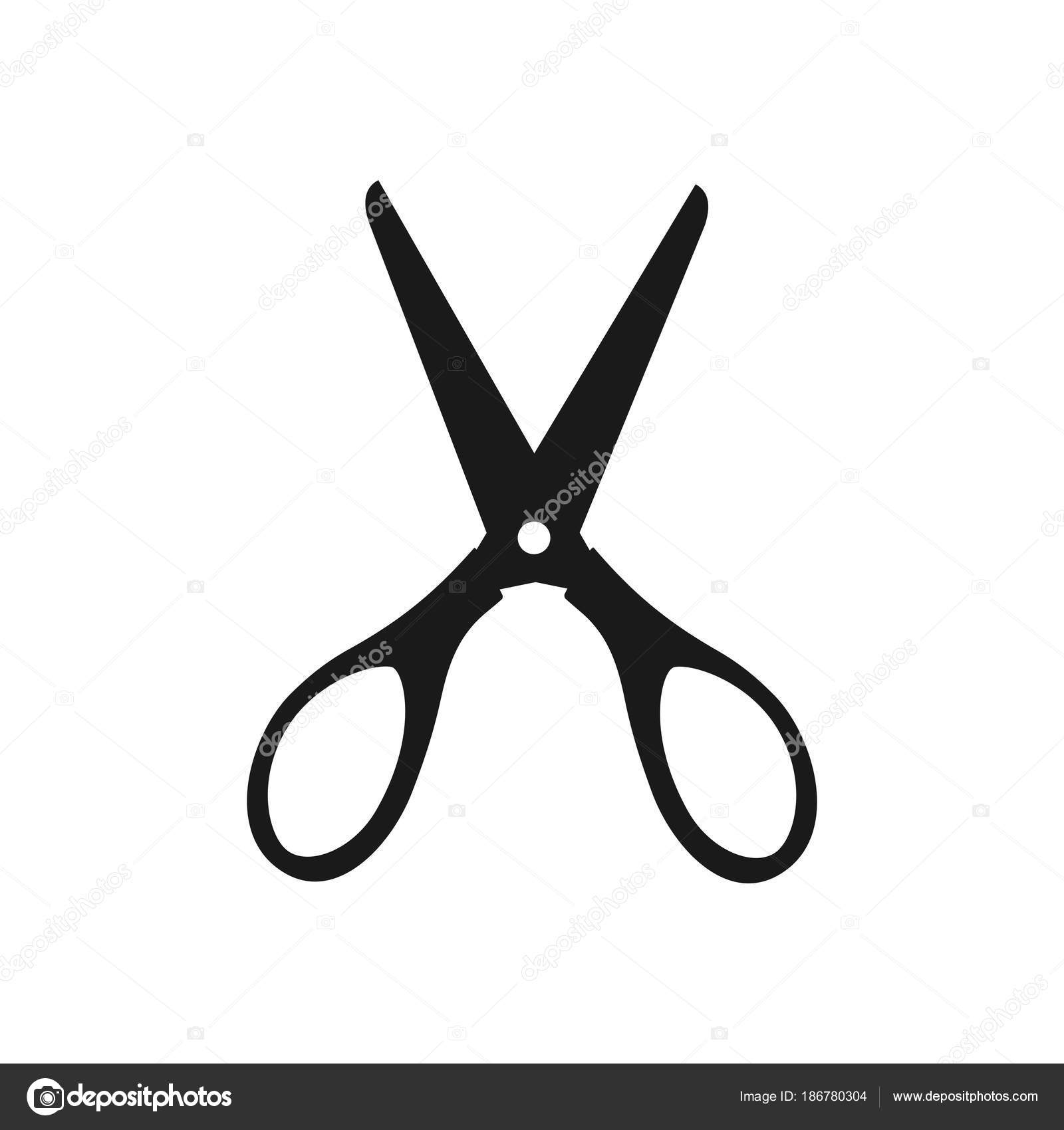 Download Silhouette Open Scissors Vector Illustration — Stock ...