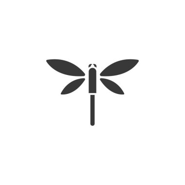 Yusufçuk. İzole edilmiş bir ikon. Kabartma vektör illüstrasyonu