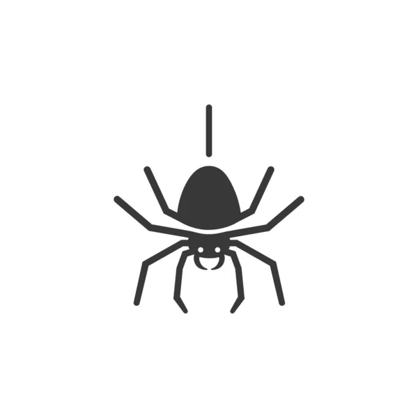 Spinne Vereinzelte Symbole Tiervektorillustration — Stockvektor