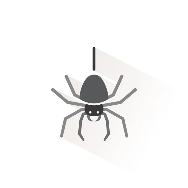 Spider Isolated Color Icon Animal Vector Illustration — Stock Vector