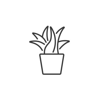 Bitki. Taslak simgesi. Doğa vektörü illüstrasyonu