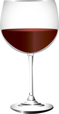 bir bardak kırmızı şarap