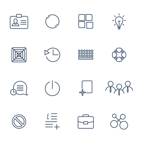Décrivez les icônes vectorielles pour le web et le mobile . — Image vectorielle