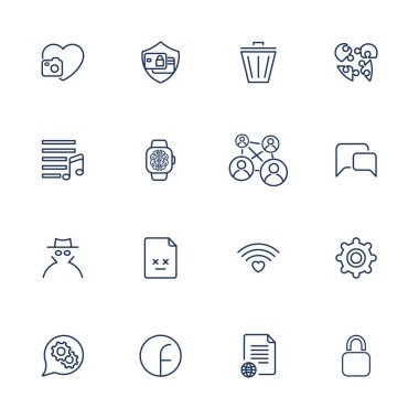 Siteleri, mobil yazılım mobil uygulaması için 16 simgelerle ayarla