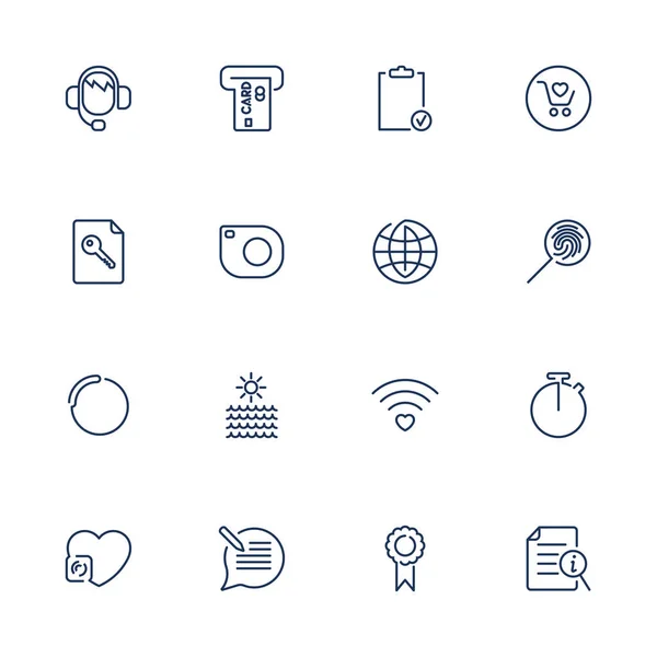 Thin lines web icons set, line icons, web icons