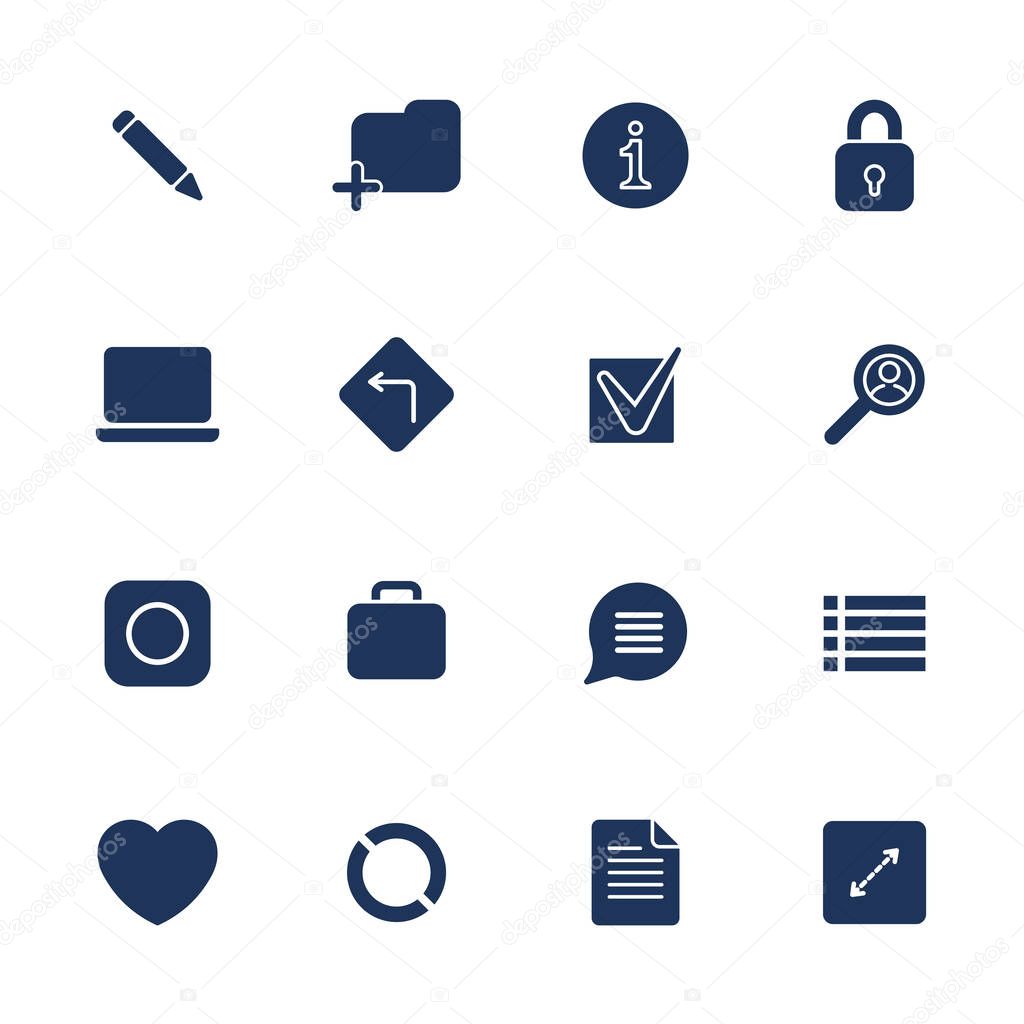 Simple internet icons set. Universal internet icons. EPS 10