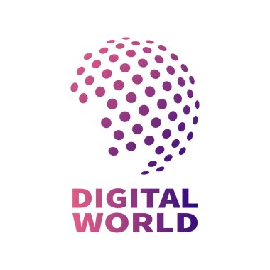 Vektör dijital küresel teknoloji kavramı