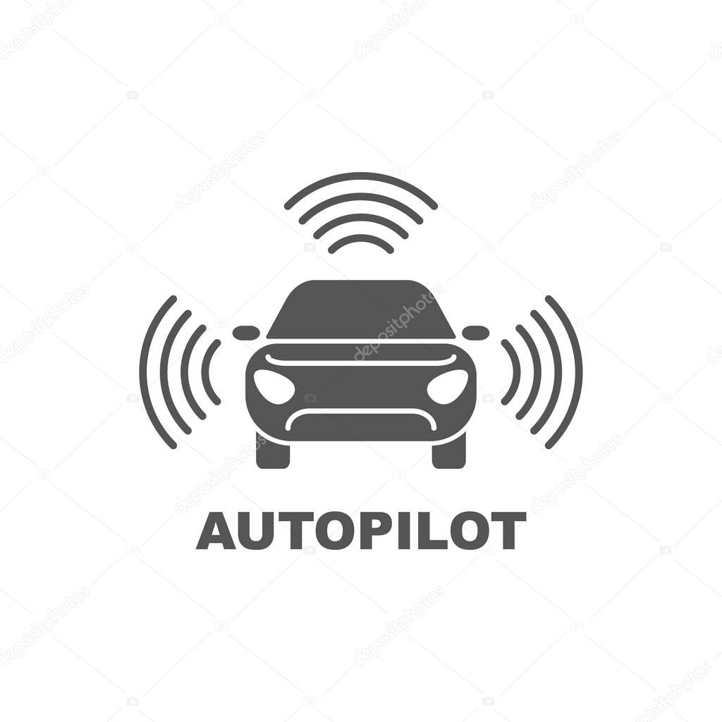 Autopilot icon. Simple element illustration. Autopilot symbol design from Artificial Intelligence collection. Can be used in web and mobile.