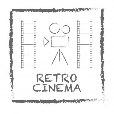 Film Nostaljik Posterler ve el ilanları ayarlayın. Vintage sinema promosyon baskı. Reklam için kullanılan afiş, biz tasarım.