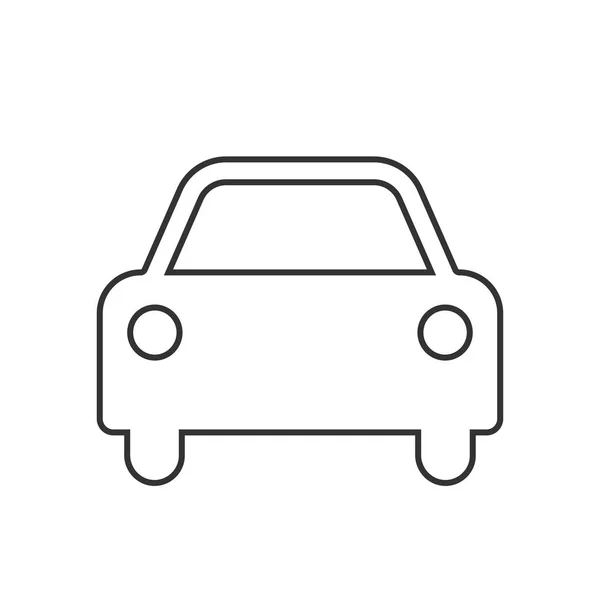 Vector car Icon. Editable Stroke — Stock Vector