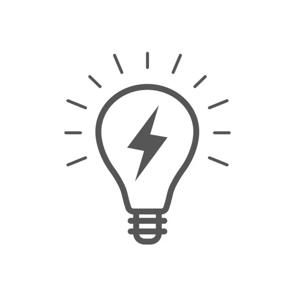 Idé Glödlampsikon. Glödlampa vektor som representerar idéer och kreativitet i näringslivet. Eps 10 — Stock vektor