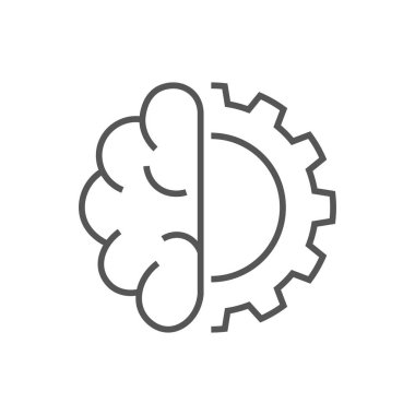 Yapay sibernetik beyin. Yapay zeka yapay zekası yaratmak için yüksek teknoloji kullanma kavramı. Eps 10