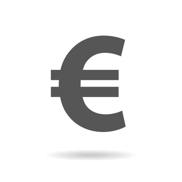 Euro-Zeichen-Symbol im flachen Stil. Geld-Vektor-Illustration auf weißem isolierten Hintergrund. Geschäftskonzept. Folge 10 — Stockvektor