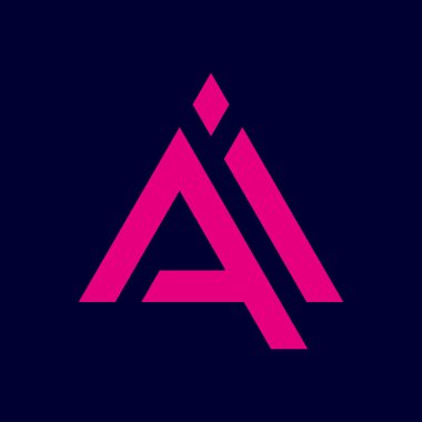 Teknoloji Ai logo harfleri konsepti. Modern iş logosu şablonu. Eps 10